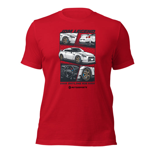 Mens JDM Legend Skyline R35 Tshirt